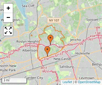 Area schools map
